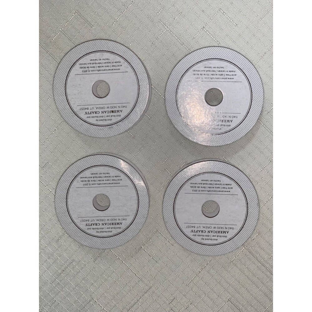 Set Of 4 American Crafts Premium Ribbon Spools With Metallic & Patterned Designs - Picture 3 of 3